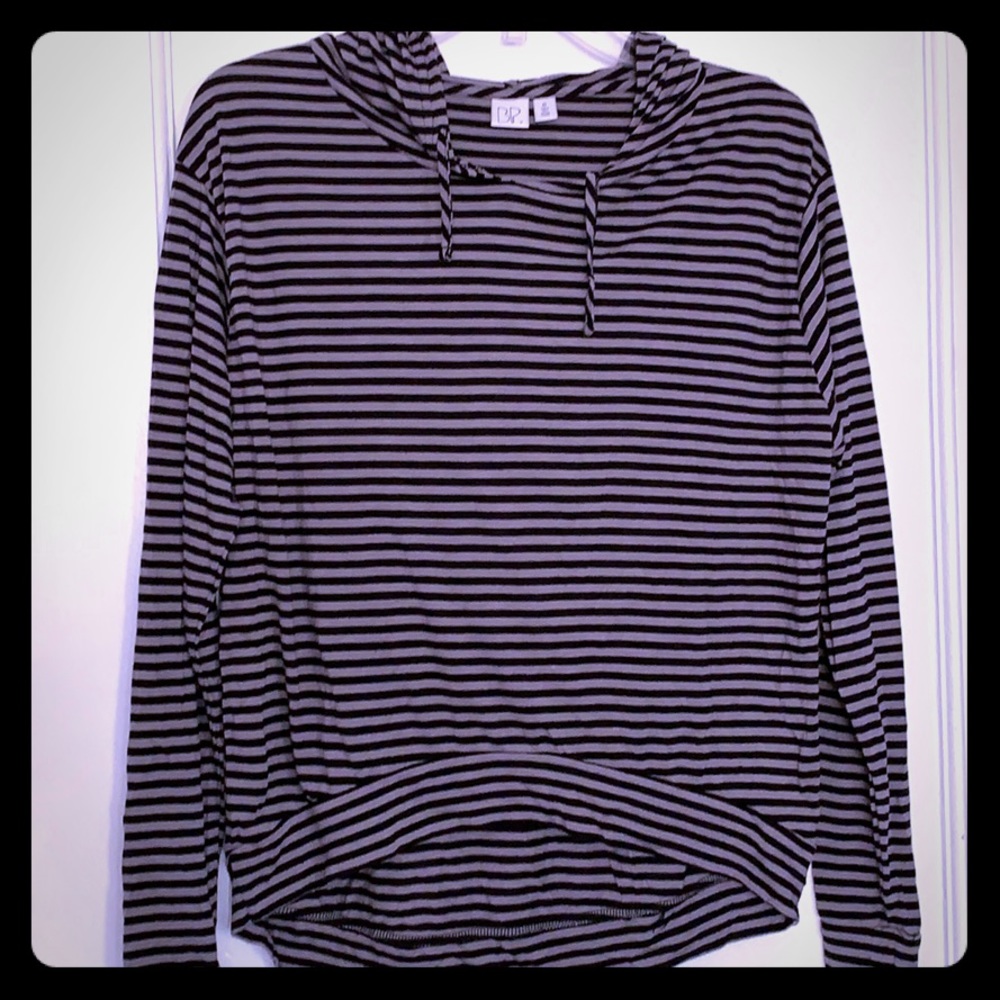 Nordstrom BP striped hooded shirt